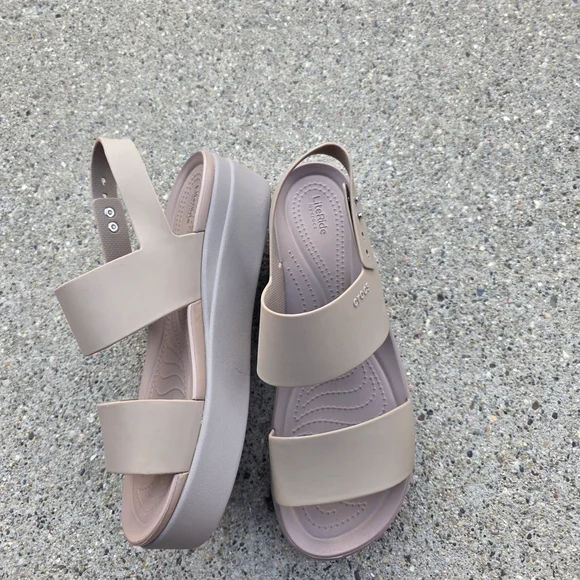 Litestride By Crocs Women’s Classic Platform Sandal in Blush Size 11 - Picture 3 of 12